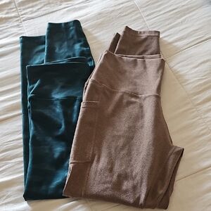Stylish Women's Pants in Brown and Green